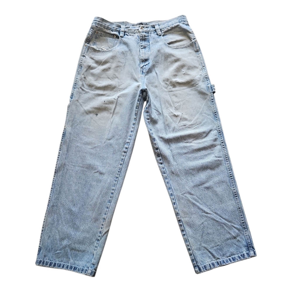Southpole Authentic Collection Carpenter Cargo Jeans Vintage Denim Mens 36/32